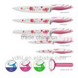 New 6pcs Eco-friendly Flower Non-stick Knife Set thumbnail-1
