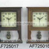 Hot Sale Home Decor Antique Decorative Desk Table Metal Clock Wooden Clock thumbnail-4