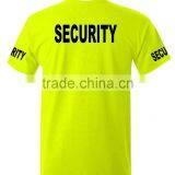 Mens Poly Cotton T-Shirt Preshrunk Jersey Knit Tee Green Security Guard Uniform Color thumbnail-2