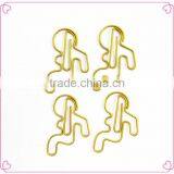 Hot Selling Golden Baby Shaped Human Design Metal Paper Clips