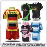 Cheap 100% Polyester Dry Fit Rugby Jersey Kits thumbnail-2