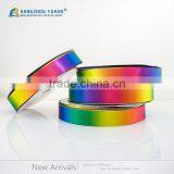 China Factory Custom Double Face Rainbow Satin Ribbon thumbnail-5