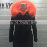 Lady Color Fur Hot Pink Coor Multi Color Parka thumbnail-2