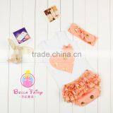 Wholesale Kids Clothes Outfits Wholesale Clothing Dubai Ruffle Shorts Set thumbnail-3