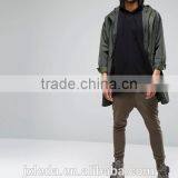 Comfortable Latest Design Fashion Black Oversized Sleeveless Hooded T-shirt Men Custom thumbnail-4