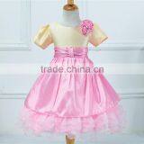 MGOO New Arrival 2015 Red Color Christmas Costumes Dress For Kids Little Girl Muslim Party Dress L069 thumbnail-2