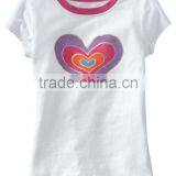 Girl Kids t Shirt With Heart Print