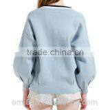 Wholesale Custom Lady Zip up Bomber Jacket thumbnail-3