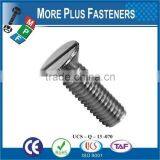 Made in Taiwan Metric Machine Screw DIN 963 ISO 2009 Slotted Flat Head Countersunk Steel Zinc Plated thumbnail-1