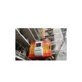 Overload Limited Adjustable Mast Section Building Site Lift Hoisting Equipment 50m