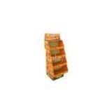 Corrugated Cardboard Display With Shelves 4 Layers ENTD048 for Standing Goods