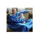 100% Polyester Coral Fleece Blanket With Sleeves Plus Handy Pouch Pocket thumbnail-1