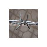 2 Strands 4 Point Galvanized Barbed Wire Fence ,  Steel Wire Fabric