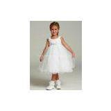 Many Layers Organza High Quality Custom Made Flowergirl Gown thumbnail-1