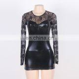 Hot Selling Black Color Sexy Leather Lingerie thumbnail-3