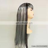 Carnival Black White Grey Party Wigs P-W221 thumbnail-2