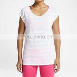 Yihao 2015 New Arrival t Shirt Wholesale Woman T-shirt Short-sleeve Dry Fit Plain Blank T-shirt thumbnail-5