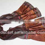 Single-layer Color Silk Nylon Filament Scarves thumbnail-1
