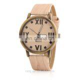 Imitation Wooden Watches for Girl Metal Case Leather Wooden Factory Watch thumbnail-3