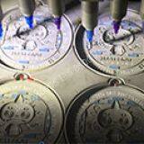 6/8/12 Color Soft Pvc Rubber Patch Making Machine, Pvc Micro Injection Machine thumbnail-2