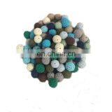Organic Cotton Handmade 16 mm Teething Crochet Wooden Beads thumbnail-2
