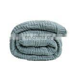 2020 Premium Quality Moderate Price Solid Color Two Layers Thickened Warm Knitted Rebecca Solid Color Living Room Blanket thumbnail-5