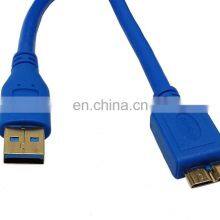 Superspeed USB 3.0 Type A Male to Micro B Male 24/28AWG Cable (10 Feet, Blue) thumbnail-2