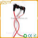 New Fashion Wholesale Good Quality Bottom Price Fancy Flat Cable Earphones Earbuds thumbnail-2