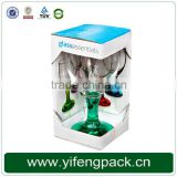 YF 2015 wine glass cardboard gift box, foldable wine box with competitive price