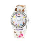 2015 Japan Movt High Grade Print Flower Woman Watches thumbnail-1