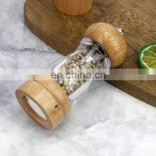 Food Grade Salt And Pepper Grinder Spice Mill Grinder Bottles Shaker With Wooden And Ceramic Mechanism thumbnail-4