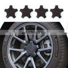 Car Wheel Center Hub Cover For Tesla Five Claw Emblem Sticker Car Accessories Hub Cover Kit Model 3 thumbnail-2
