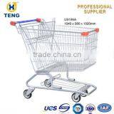 American Style Classical Unfold Supermarket Shopping Cart thumbnail-5