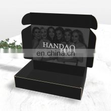 Custom Logo Eco Friendly Packaging Mailer Box Personalized Ecommerce for Craft Gift Corrugated Paper Black Shipping Box