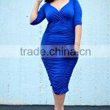 New Fashion Ladies Dress Fat Women Evening Dress Party Dress thumbnail-3