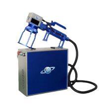 ​10W 20W Portable Handheld Fiber Laser Marking Machine for Metal IC Card Nameplate LED Tool Crafts Gear Phone Shell Bearings Lamp Head Nail Polish Power Bank Card Animal Ear Tag thumbnail-3