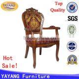 French Solid Wood Dining Antique Carved Back Chair for Restaurant Used Dining Chair thumbnail-1