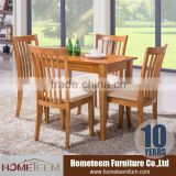 Simple design hot sale in UK square rubber wood dining