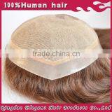 2015 New Products Wholesale Natural Looking Human Hair Super Silk Top Toupee for Woman With Knots Invisiable thumbnail-5