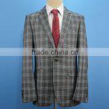 2016 Pattern Plaid Stylish Men Suit Business Tuxedo Suit thumbnail-2