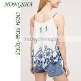 Ladies Tops Latest Swing Tank Top Design Fashion Embroidered Tops for Women 2016 HSt7537 thumbnail-3