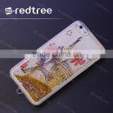 Europe Pattern Printing Tpu Liquid Mobile Phone Cover Case