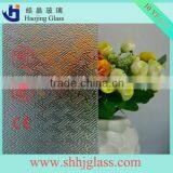 Shahe Haojing Clear Printing Diamond Amber Beehive Patterned Glass Figured Glass Rolled Glass thumbnail-3