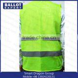 China Mesh Polyester Fluorescent Fabrics Volunteer Warning Safety Vest in Competitive Price