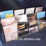 GH-RZ528 Magazine Clear Acrylic Table Dispaly File Stand Racks For Office ,top Grade Acrylic Display Rack thumbnail-3