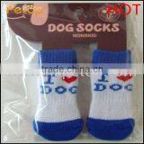 I Love Dog Anti-slip Dog Socks thumbnail-1