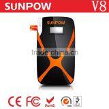 Sunpow 8000mah Lcd Display 12v Car Jump Starter and Car Power Station With CE/RoHS/FCC With Air Compressor thumbnail-3
