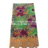 Wax Holland Printed Fabric With Embroidered Design Guipure Cord Lace in Guangzhou thumbnail-1