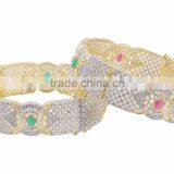 Indian Traditional Fashion Bridal Gold Plated Bangles / Bracelet thumbnail-2