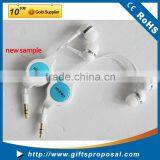 Tangle-free Shoelace Stereo Earphone With Microphone With Microphone Stylish Comfortable Perfect-fit Hook Headphone thumbnail-1